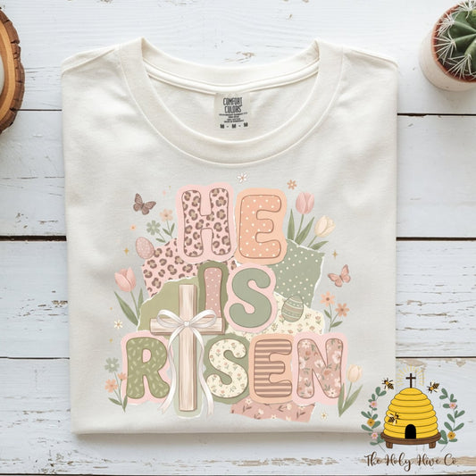He Is Risen Version 1 Adult Graphic Shirt