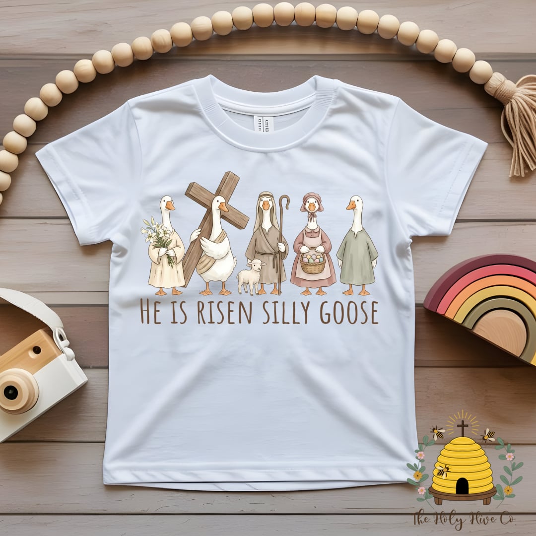 He Is Risen Silly Goose Kids Graphic Shirt
