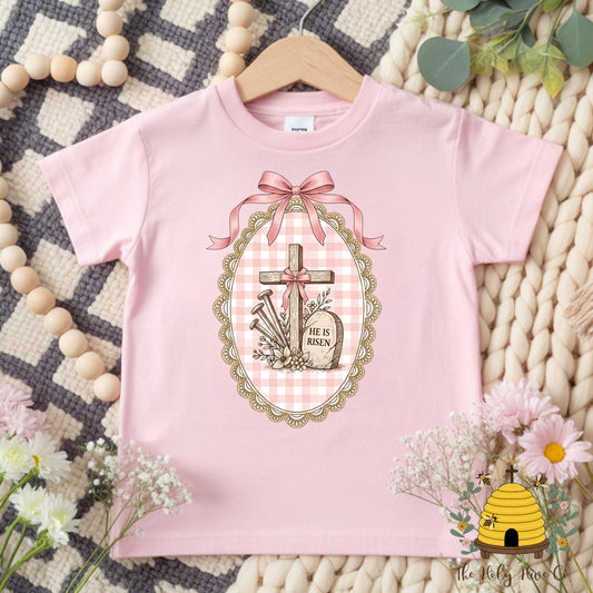 He Is Risen Frame Kids Graphic Shirt