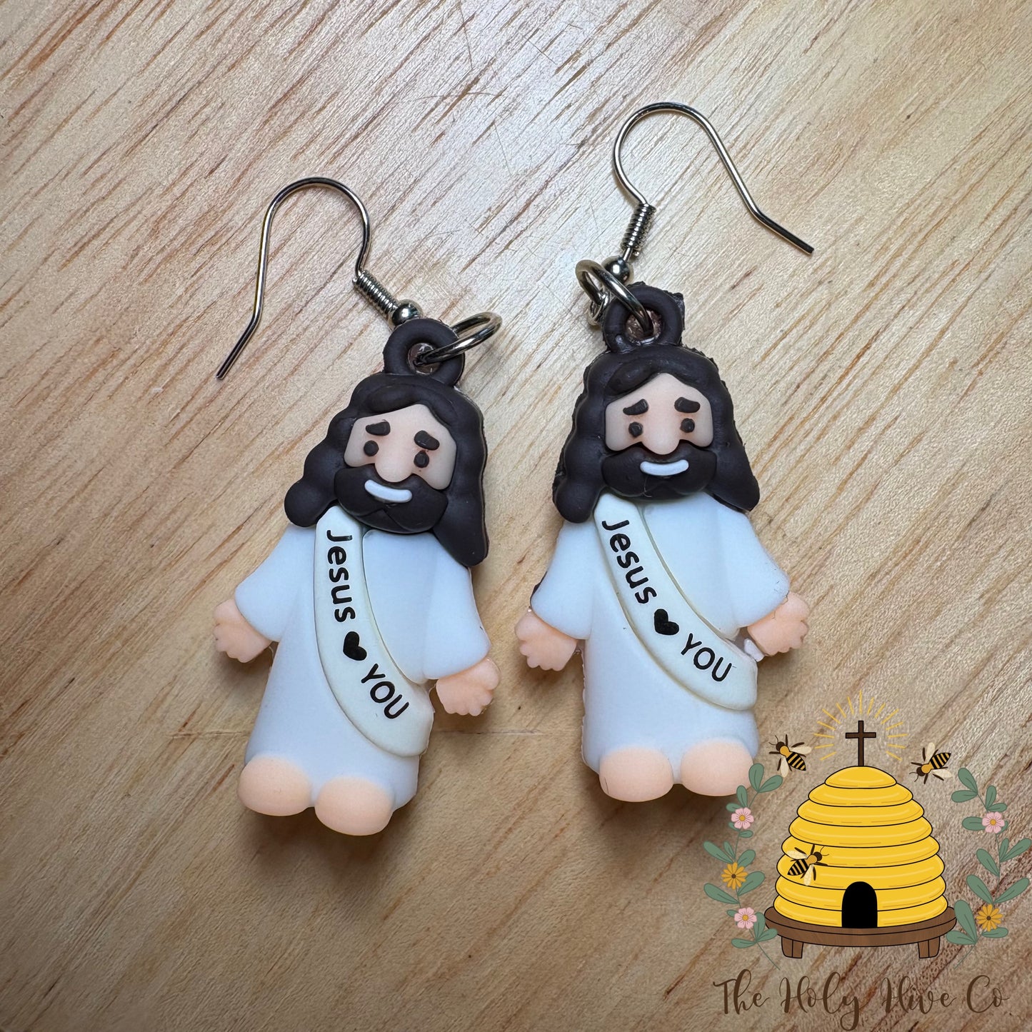 Jesus Loves You Dangle Earrings
