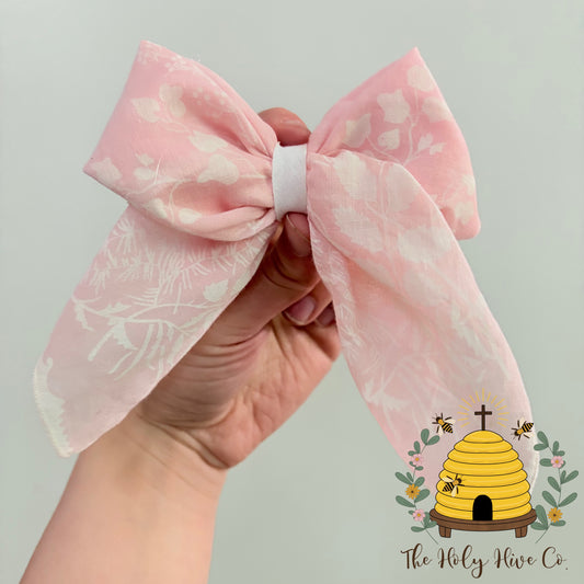 Sunday Best Bow - One Of a Kind Upcycled Vintage Hair Bows