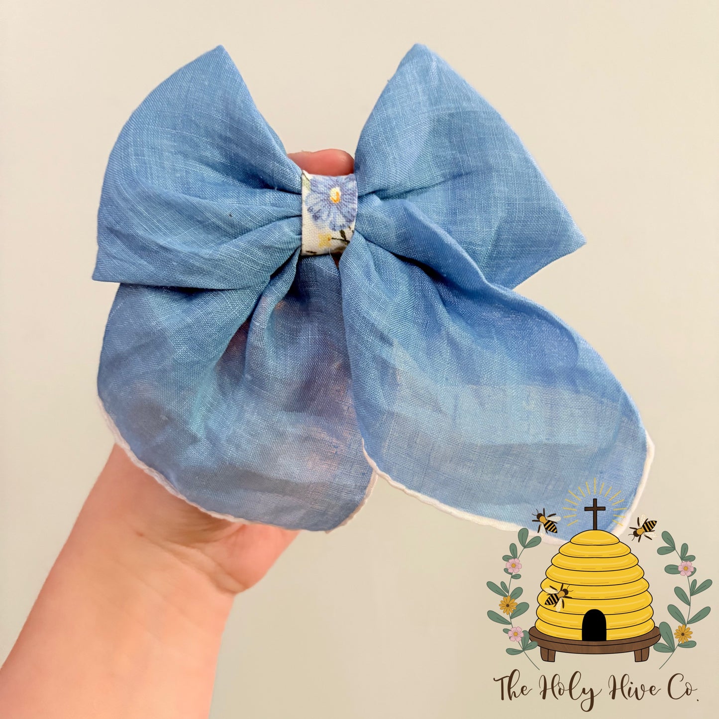 Sunday Best Bow - One Of a Kind Upcycled Vintage Hair Bows