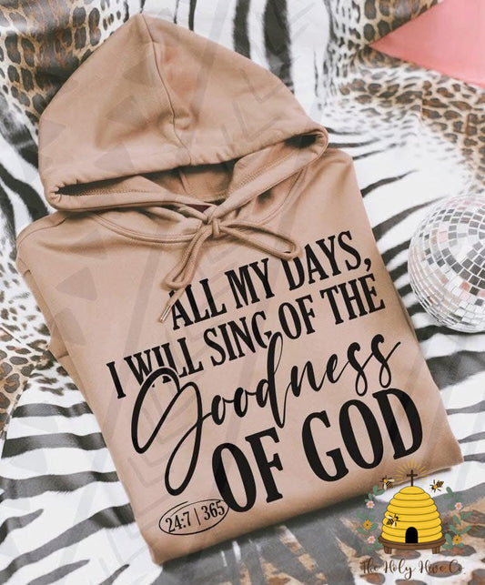 All My Days I Will Sing Adult Graphic Shirt