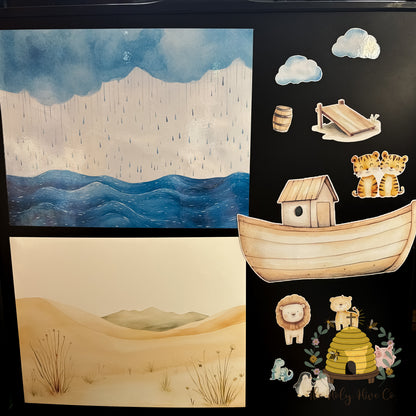 Noah's Ark - Stick & Tell Magnetic Playset