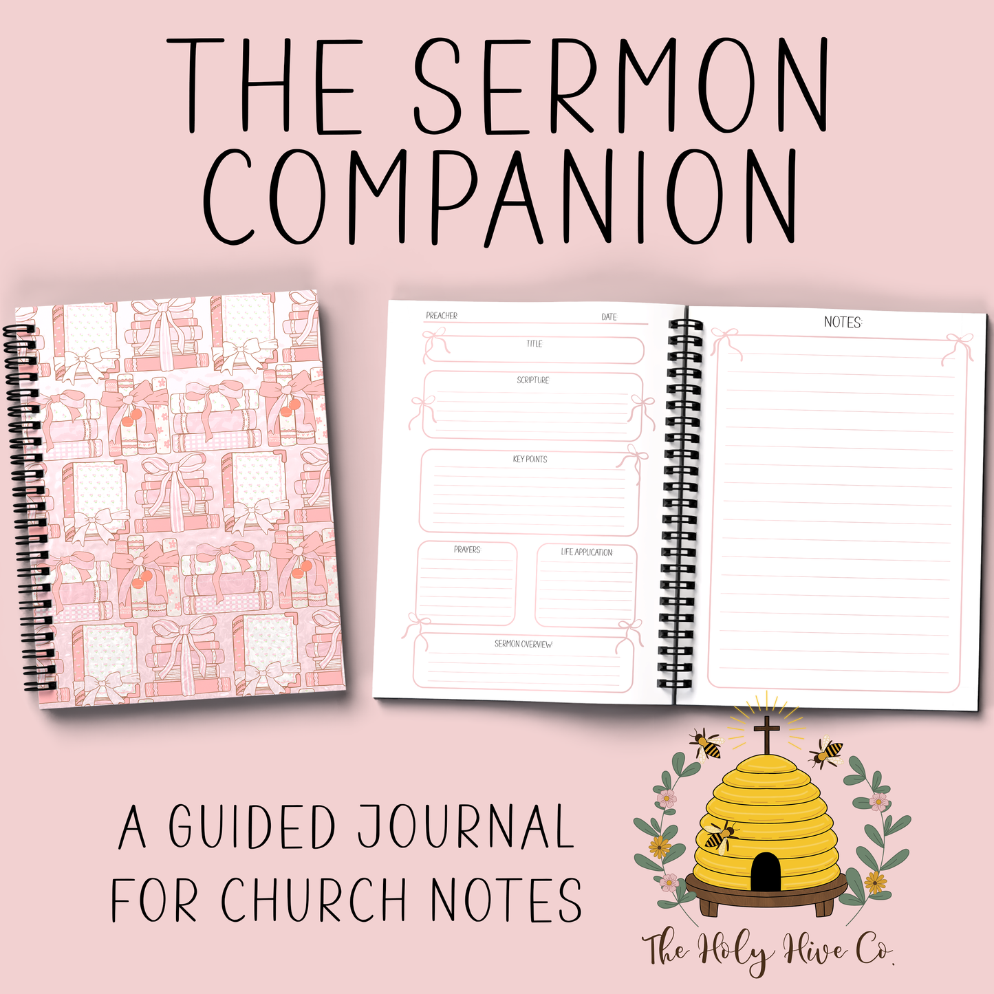 The Sermon Companion Church Notebook - Bibles & Bows