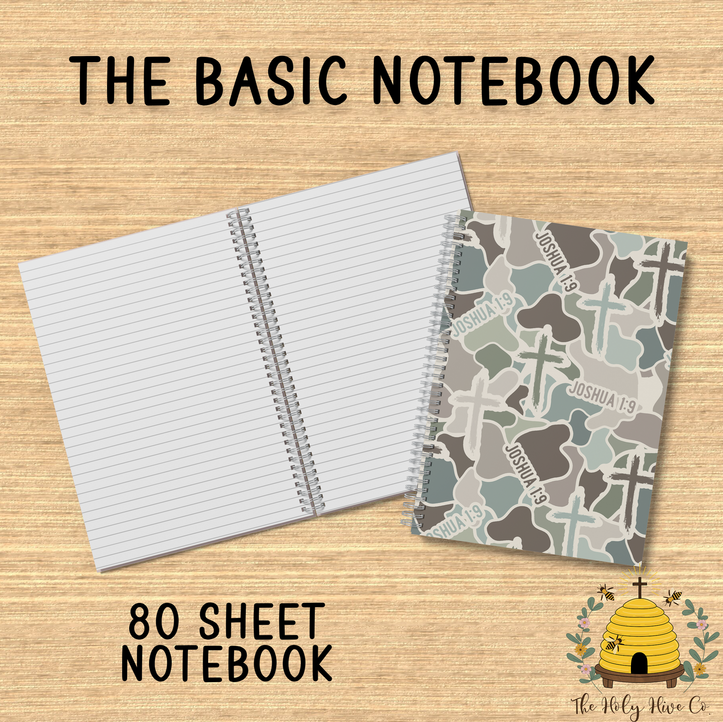 The Basics Notebook - Camo Joshua 1:9