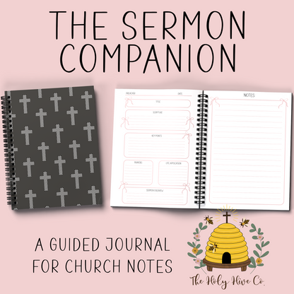 The Sermon Companion Church Notebook - Checkered Crosses