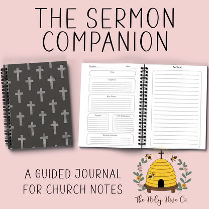 The Sermon Companion Church Notebook - Checkered Crosses