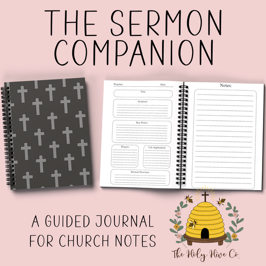 The Sermon Companion Church Notebook - Checkered Crosses