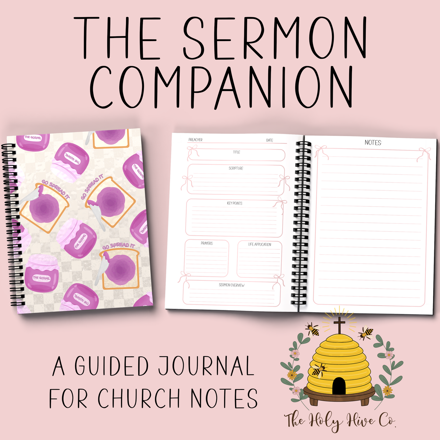The Sermon Companion Church Notebook - Go Spread It