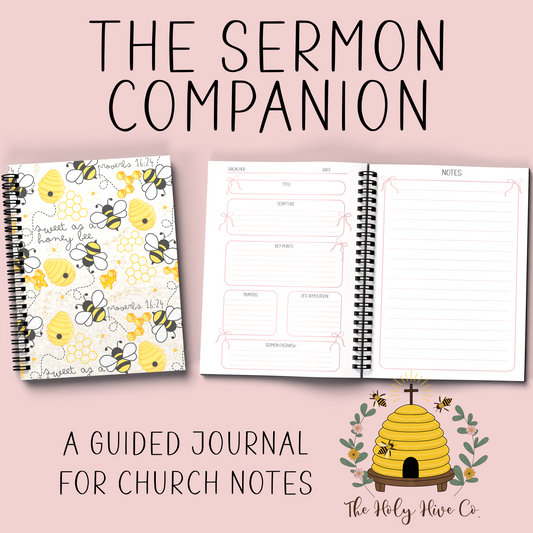 The Sermon Companion Church Notebook - Sweet as a Honey Bee