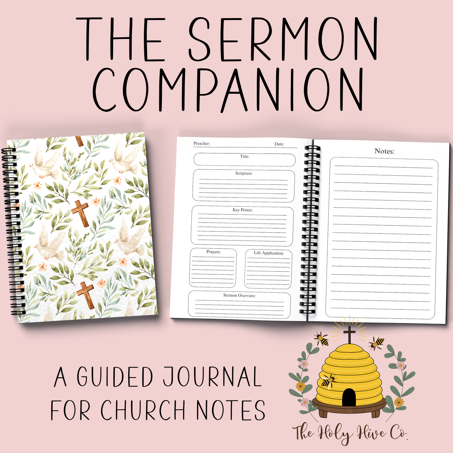 The Sermon Companion Church Notebook - Olive Branch & Dove
