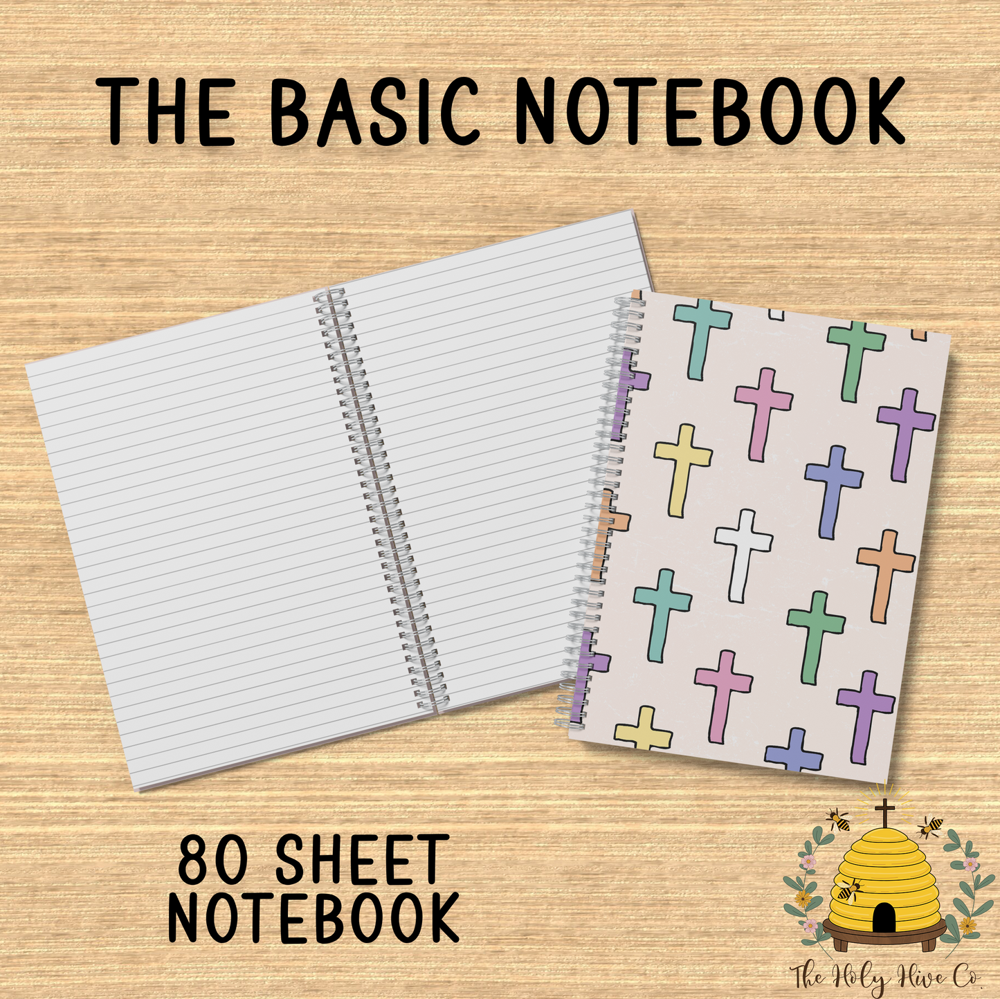 The Basics Notebook - Pastel Crosses