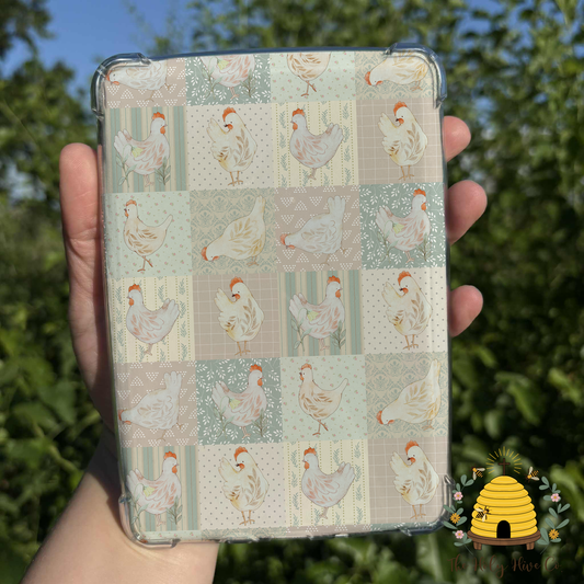 eReader Insert - Patchwork Chickens