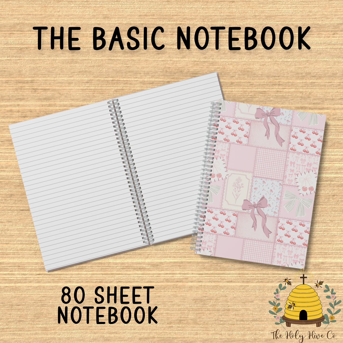 The Basics Notebook - Pink Patchwork